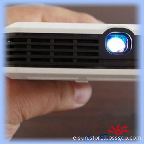 DLP portable mini LED projector with 80\'\'-inch display screen